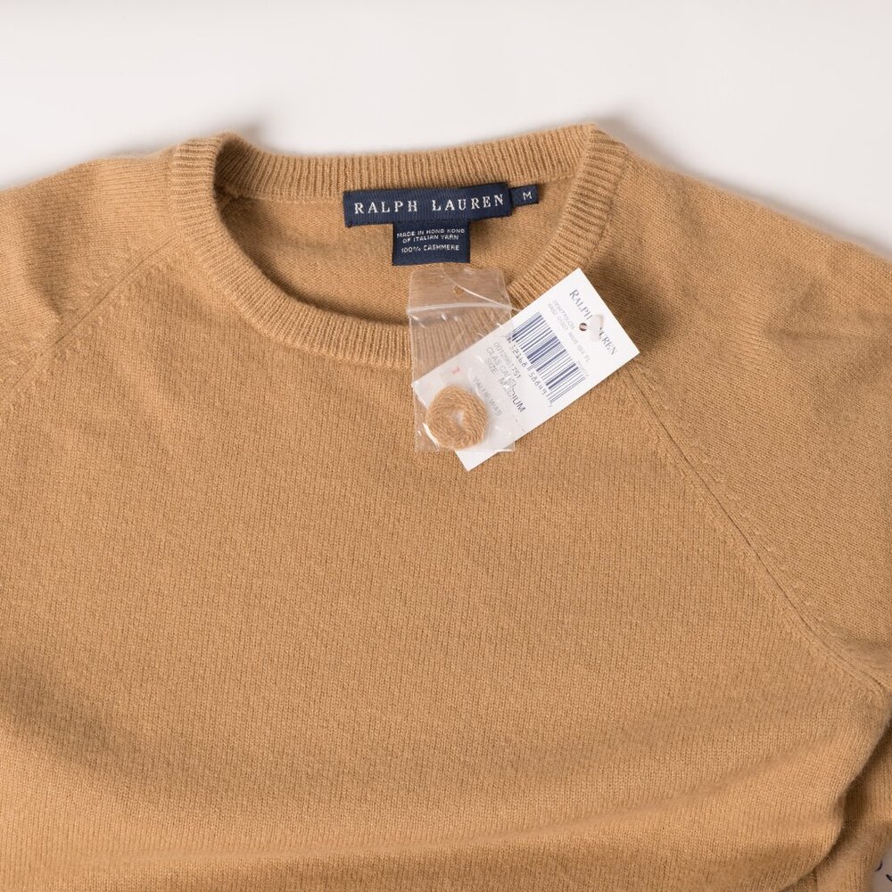 Ralph Lauren Camel Cashmere Crewneck Sweater Size US M - Picture 5 of 5